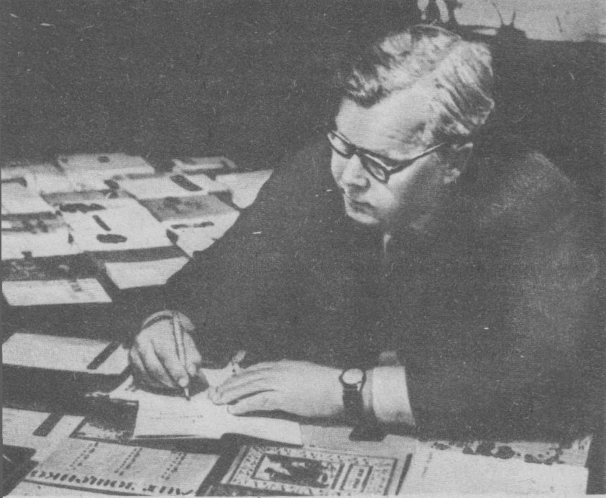 А. Твардовский в рабочем кабинете редакции журнала "Новый мир". 1962 г.