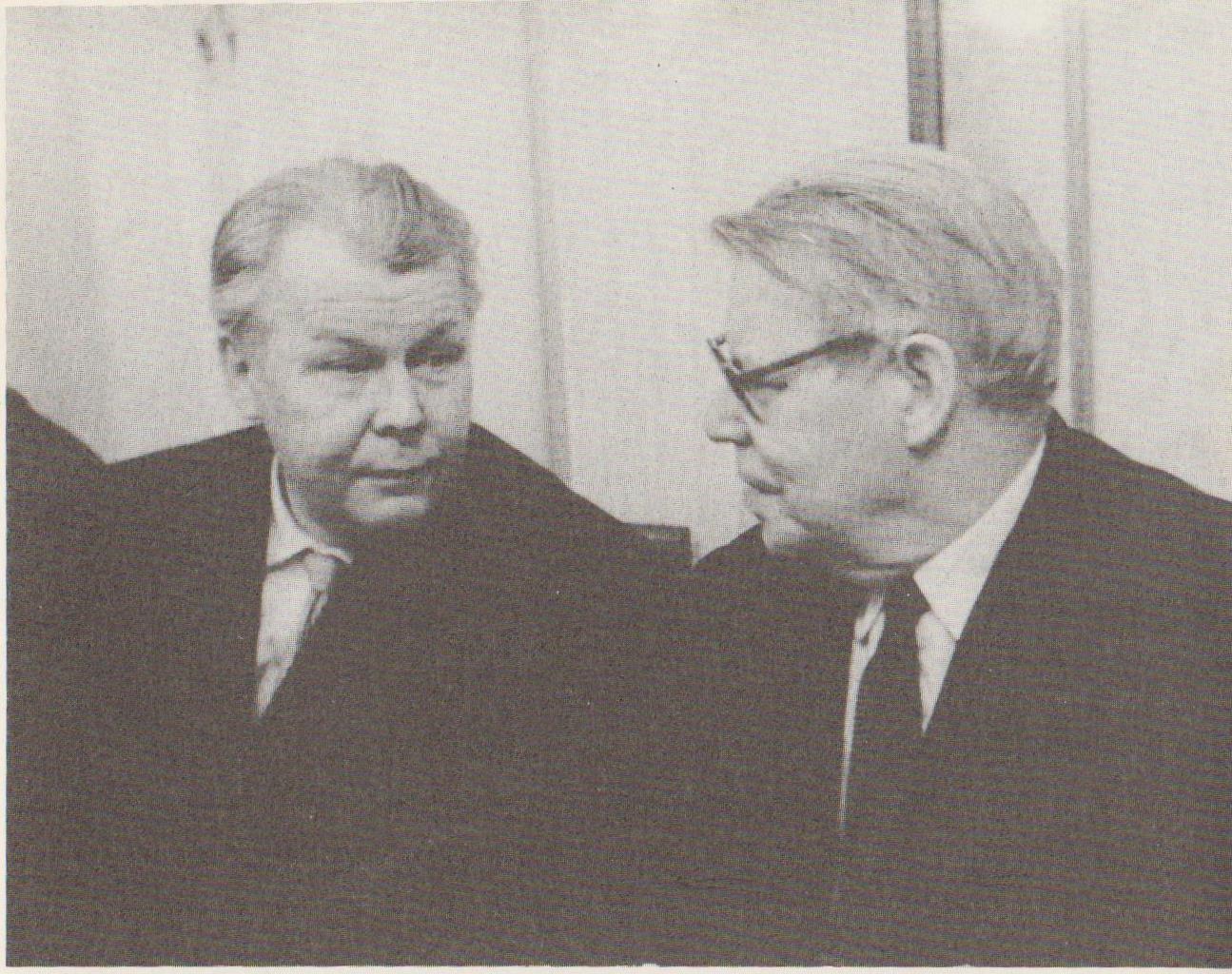 А. Твардовский и М. Исаковский, 1970 г.