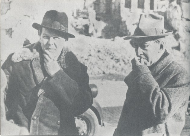 Александр Твардовский и Илья Эренбург (справа). Варшава, 1947 г.