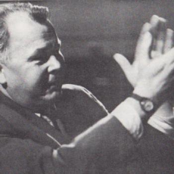 А. Твардовский на постановке по мотивам "Василия Теркина". 8 мая 1961 г.