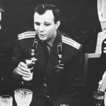 А. Твардовский, Ю. Гагарин, Д. Шостакович в Кремле. 1964 г.